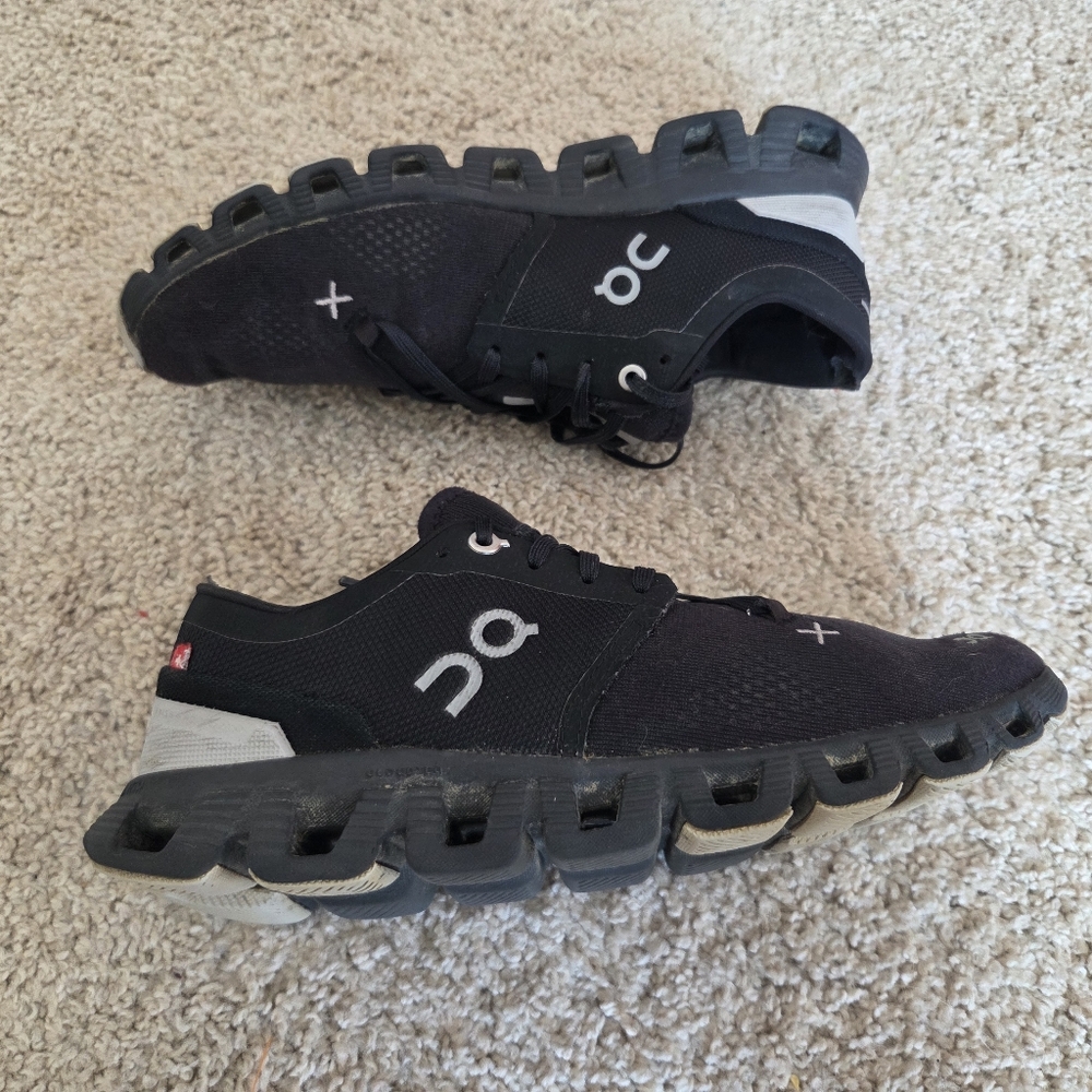 On Running Black and Gray Sneakers